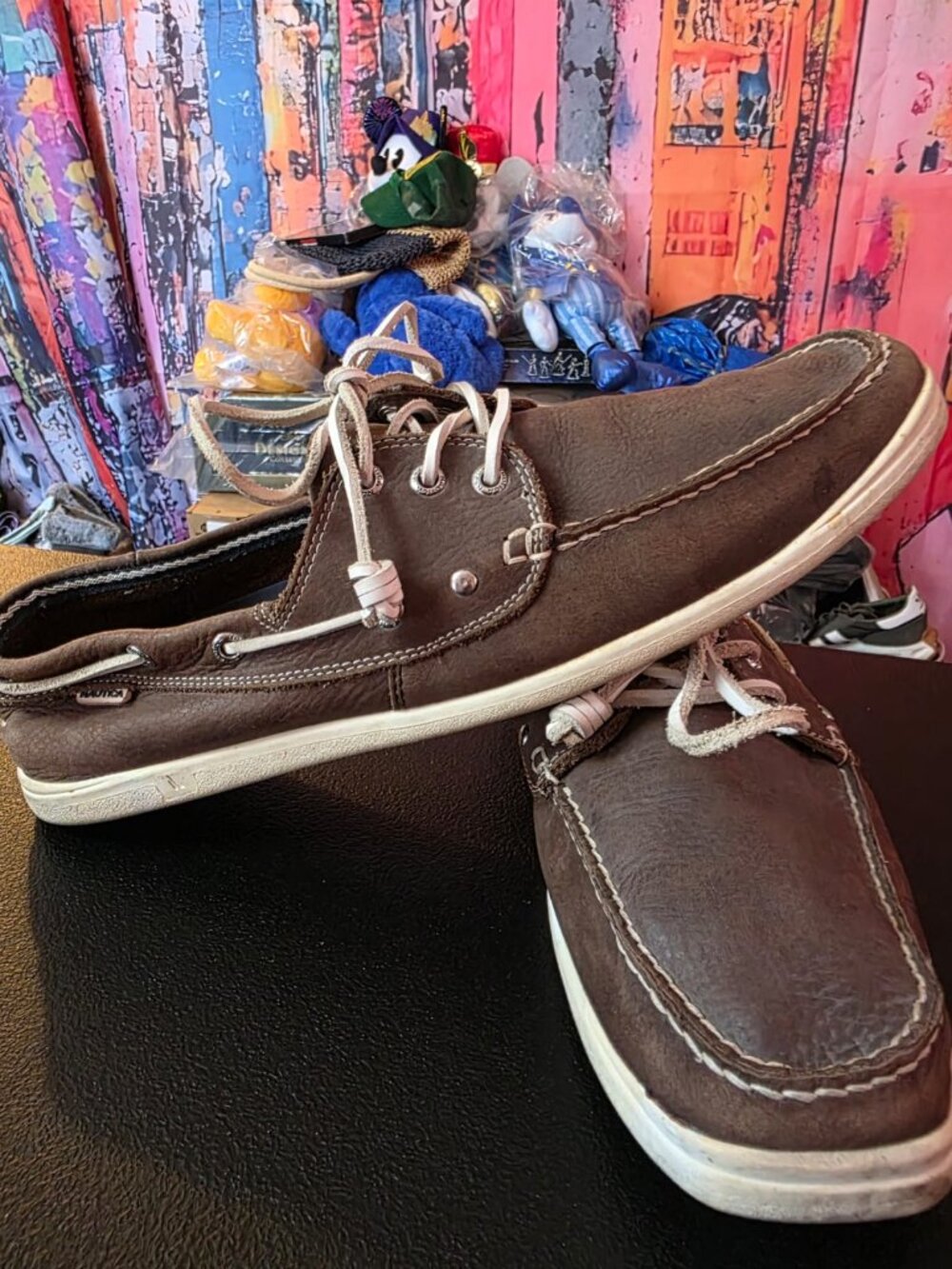 Nautica Men's Hyannis Leather Boat Shoes 12-M